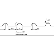 Trapezprofil T35 M 35 µm Polyester Matt-Grobkörnig