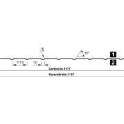 Trapezprofil T7M Holzoptik