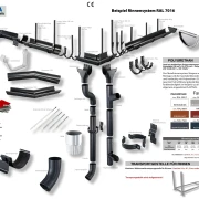 Rinnenhaken 210 mm PU beschichtet