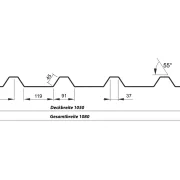 Trapezprofil T35 M Holzoptik
