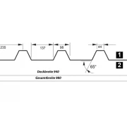 Trapezprofil T55 P Dach/Wand